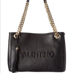 Valentino chain tote large black